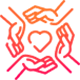 Изображение значка "руки и сердце"