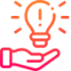 изображение значка "рука и лампочка"
