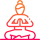 изображение значка "человечек в позе медитации"