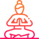 изображение символа "человечек в позе медитации"